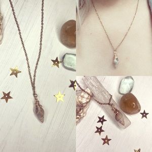 Handmade gold filled tiny sea shell necklace